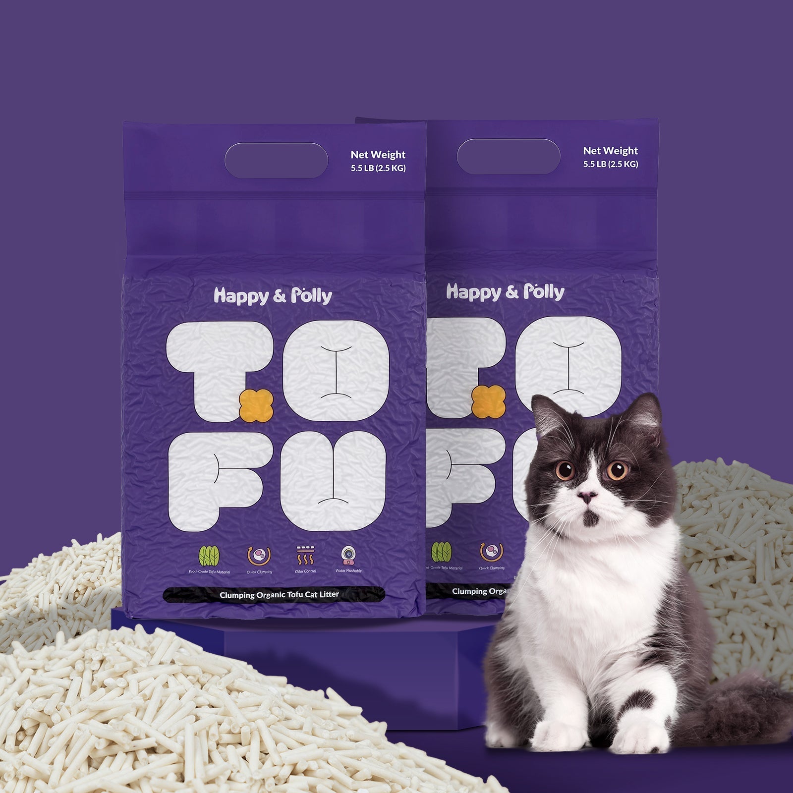 Clumping Organic Tofu Cat Litter