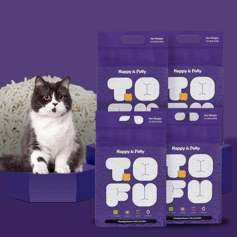 Clumping Organic Tofu Cat Litter