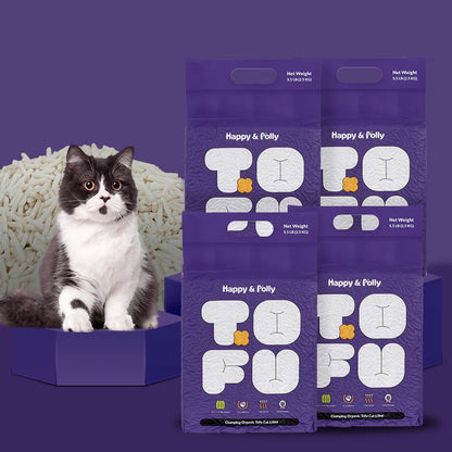 Clumping Organic Tofu Cat Litter