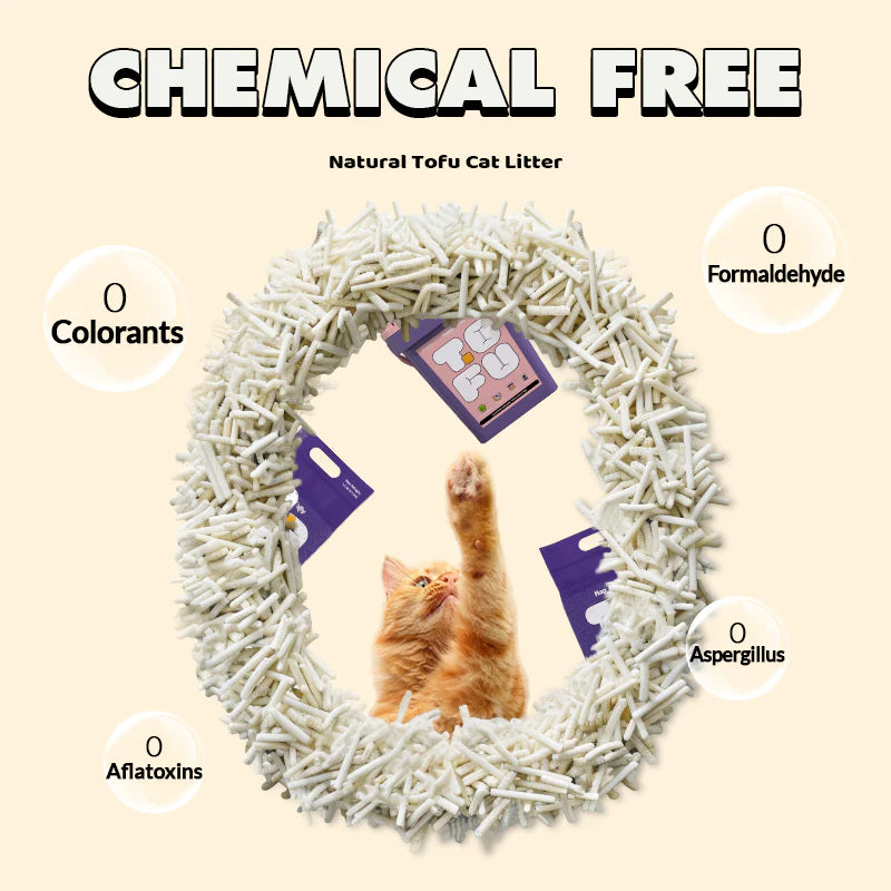 Clumping Organic Tofu Cat Litter